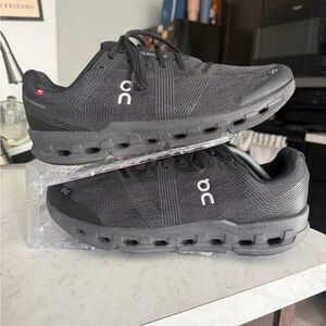 On Running Cloudgo Men's Size 13 Low-Top Athletic Sneaker Black/Eclipse Sneakers